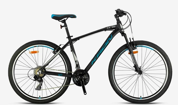 KRON XC 75 26 JANT 21 VİTES V FREN KELEBEK VİTES FULL SHIMANO SİSTEM-MAT SİYAH-TURKUAZ/BEJ(KRN25-047) ürün görseli 1