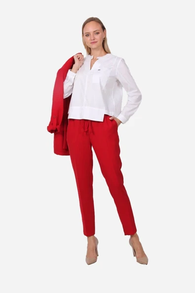 Kadın Cepli Modern Kesim Bluz FRN1104 ürün görseli 1