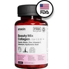 Anocin Beauty Mix Collagen Tip I-II-III Elastin Biotin Zinc Selenyum Hyaluronic Kolajen 30 Tablet ürün görseli 1