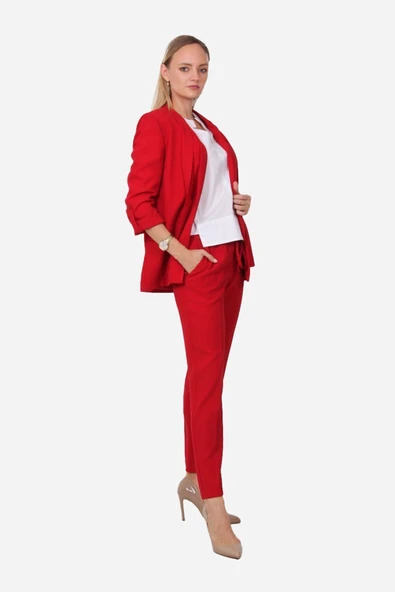 Kadın Apalet Detaylı Blazer Ceket FRN70703 ürün görseli 1