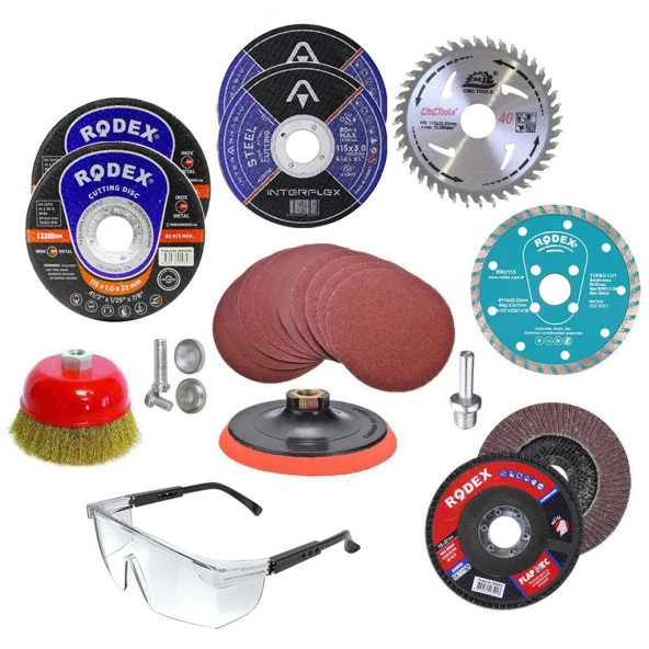 100 PARÇA Spiral Taşlama Cırt Zımpara İnox Metal Kesici Flap Disk ürün görseli 1