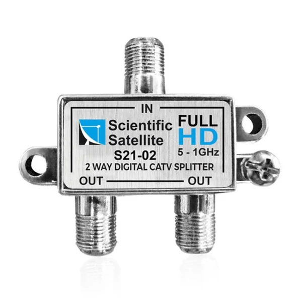 Ayt Mag S21-02 1-2 Yollu Kablo TV Sinyal Ayırıcı Splitter 5-1000 MHz Frekans Bölücü Çoklayıcı ürün görseli 1