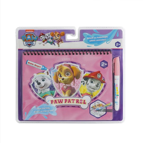 Paw Patrol Orijinal Lisanslı Nickelodeon Özel Sulu Kalem ile Sihirli Boyama Kitabı Water Magic ürün görseli 1