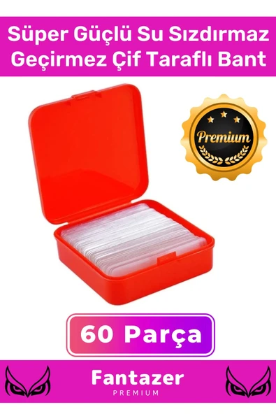 Premium Süper Güçlü Yapışkan Kolay Çıkarılabilir Çok Amaçlı 60 Parça Çift Taraflı Şeffaf Bant ürün görseli 1