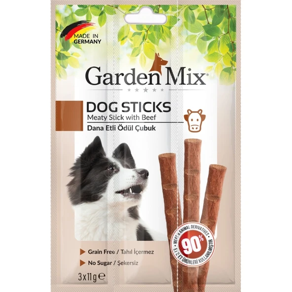 Garden Mix Stick Köpek Ödülü Dana Etli 3x5 gr ürün görseli 1