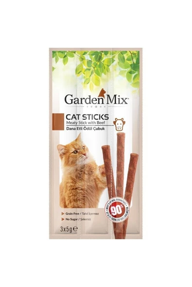Garden Mix Stick Kedi Ödülü Dana Etli 3x5 gr ürün görseli 1