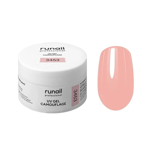 Runail Professional Protez Tırnak Jeli UV Gel Camouflage Tatlı Pembe 15Gr. 3453 ürün görseli 1