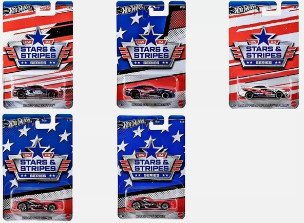 Hot Wheels Stars & Stripes Serites 5'li Set GRT01 ürün görseli 1