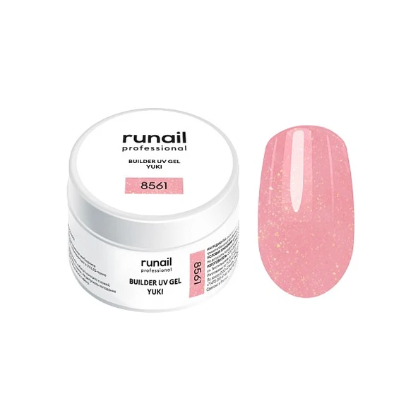 Runail Professional Protez Tırnak Jeli UV Builder Gel Yuki Pembe 15Gr. 8561 ürün görseli 1