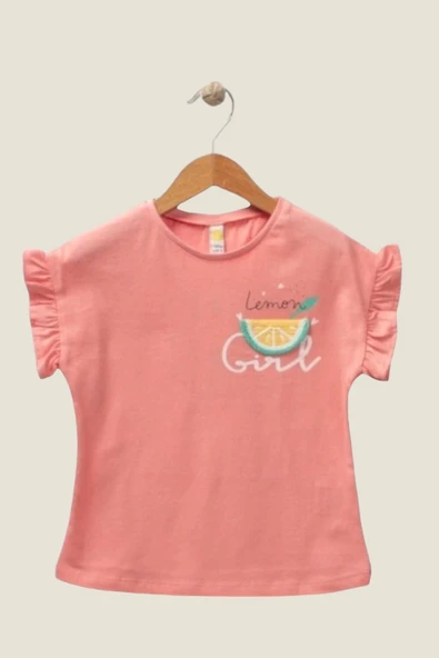Limon Nakışlı Kız Çocuk T-Shirt (3-6 Yaş) ürün görseli 1