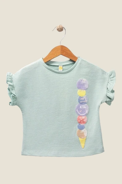 Baskılı Kız Çocuk T-Shirt ( 1-4 Yaş ) ürün görseli 1