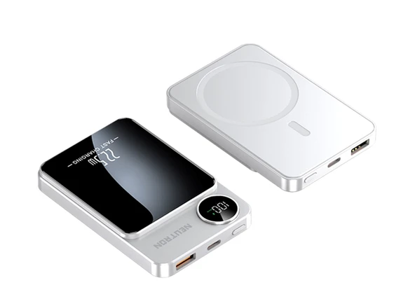 Neutron Dijital Göstergeli Taşınabilir Magsafe Wireless Hızlı Şarj Cihazı 5000 mAh Powerbank ürün görseli 1