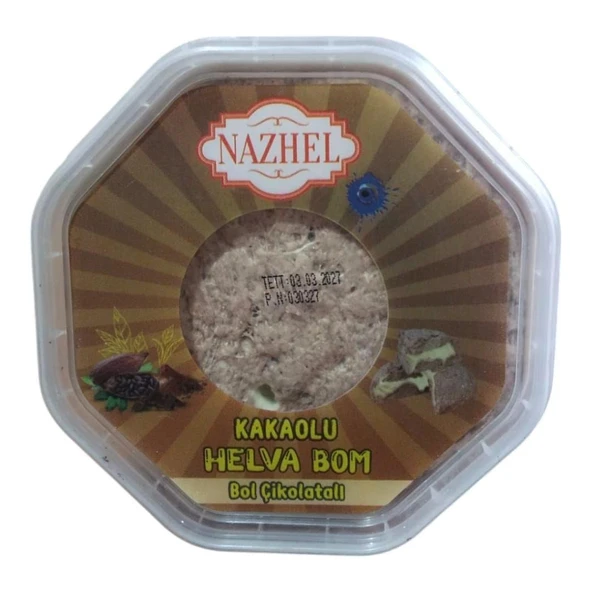 NAZHEL Kakakolu Bomba Helva 150 Gr.(Çikolata Dolgulu) ürün görseli 1
