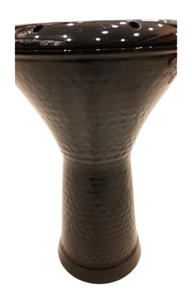Pongee Mısır Darbuka Siyah Parlak - Resim 3
