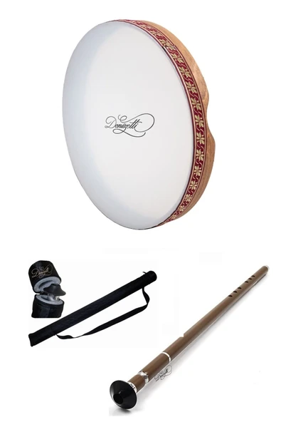 Bendir 42 Cm Ve Pvc Ney Kılıf Hediyeli - Türk Musikisinin Vazgeçilmezi - Fiyat Avantajlı Paket ürün görseli 1