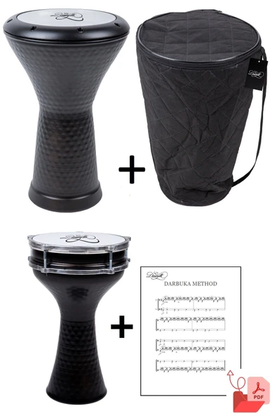Mısır Darbuka Siyah Çekic Dövme - No5 Darbuka - Darbuka Metot Kitapçığı Pdf ürün görseli 1