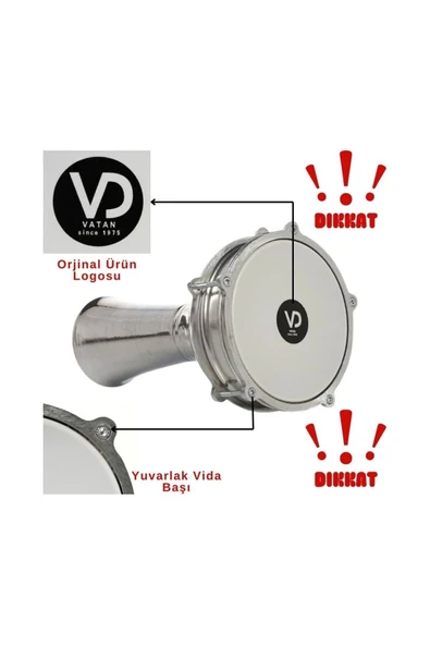 Alüminyum Klasik Düz Darbuka ürün görseli 1