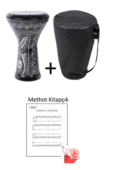 Erzincan İşlemeli Mısır Darbuka - No5 Darbuka - Darbuka Metot Kitapçığı Pdf ürün görseli 1