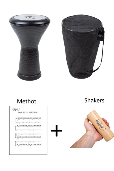 Mısır Darbuka- Shaker - Metot Kitapçığı Pdf Hediyeli Full Ritim Seti ürün görseli 1