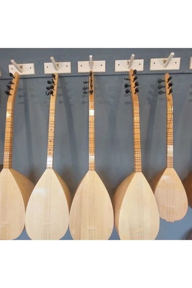Ahşap Bağlama Saz Cümbüş Tambur Kemençe Enstrüman Için Duvar Ip Askısı Standı ürün görseli 1