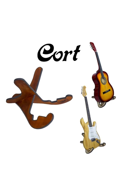 Gitaristlerin Tercihi Cort - Klasik - Akustik - Elektro Uyumlu Ahşap Gitar Standı Donizetti ürün görseli 1