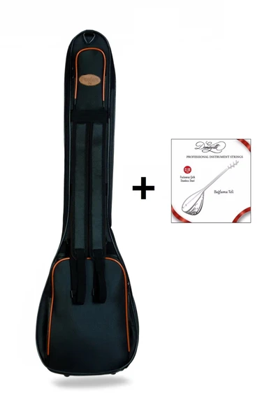 Profesyonel Bağlama Saz Kılıfı Su Geçirmez 20 Mm Pedli Gigbag Kısa Sap Softcase - 1 Takım Tel Hediye ürün görseli 1