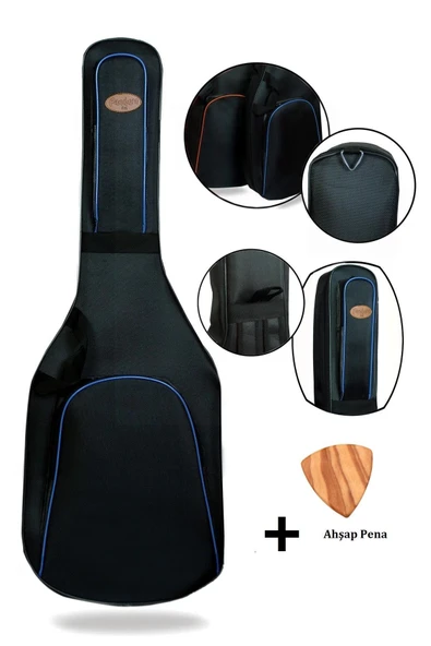 Ultra Yüksel Korumalı Profesyonel 1. Sınıf Gigbag Elektro Gitar Kılıfı Ahşap Pena Hediye ürün görseli 1