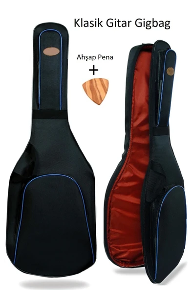Profesyonel Yüksek Korumalı Klasik Gitar Kılıfı Çanta Gigbag Siyah Softcase Pandura ürün görseli 1
