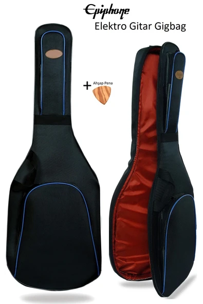 Uyumlu Elektro Gitar Kılıfı Taşıma Çantası Gigbag Softcase + Ahşap Pena ürün görseli 1