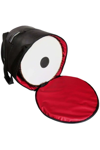 Davul Kılıfı Taşıma Çantası 55 Cap 40 Derinlik Pedli Gigbag  - Siyah - Su Geçirmez ürün görseli 1