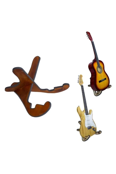Gitaristlerin Tercihi - Klasik - Akustik - Elektro Uyumlu Ahşap Gitar Standı Donizetti ürün görseli 1