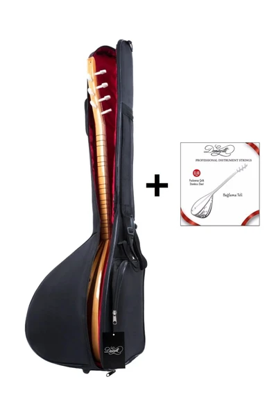 Profesyonel Su Geçirmez 20 Mm Pedli Soft Case Kısa Sap Bağlama Saz Kılıfı Tel Takım Hediyeli ürün görseli 1