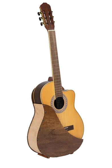 Dekoratif Özel Giydirilebilir Tasarım Ahşap Gitar Standı - Kaliteye Düskünlenlere ürün görseli 1