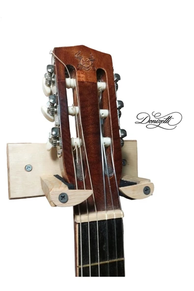 Klasik Akustik Elektro Gitar Duvar Askı Standı Aparatı Askısı - Dekoratif Ahsap Tasarım ürün görseli 1