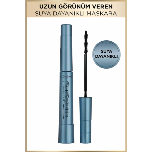 L'Oréal Paris Telescopic Suya Dayanıklı Maskara - Siyah ürün görseli 1