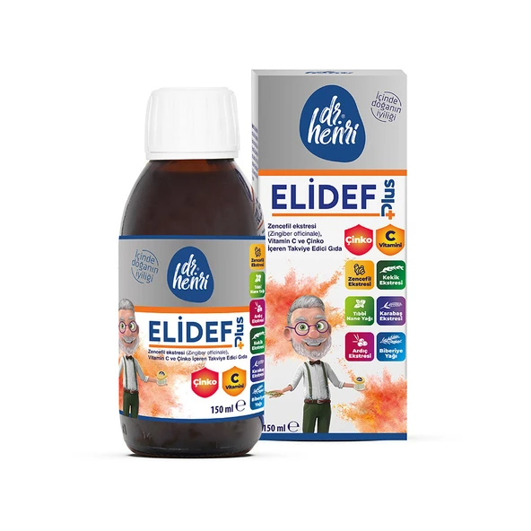 Elidef Şurup Zencefil, C Vitamini Ve Çinko Içeren Takviye Edici Gıda ürün görseli 1