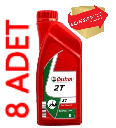 Castrol 2t 1 L 2 Zamanlı Mineral Bazlı Motosiklet Yağı 8 Adet ürün görseli 1
