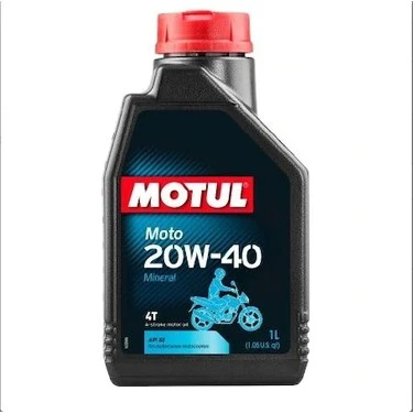 Motul Moto 20W/40 1 L 4 Zamanlı Mineral Motosiklet Yağı ürün görseli 1