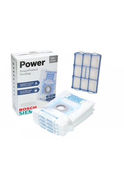 Bosch Tip G Elektrikli Süpürge G All Powerprotect Toz Torbası 1 Adet Motor Koruma Filtresi ürün görseli 1