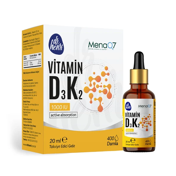 D3 K2 Vitamini içeren Takviye Edici Gıda ürün görseli 1