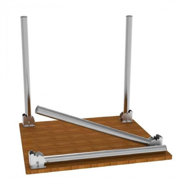 Tempo Masa Ayağı Katlanır Krom Metal 71 cm 4 Adet ürün görseli 1