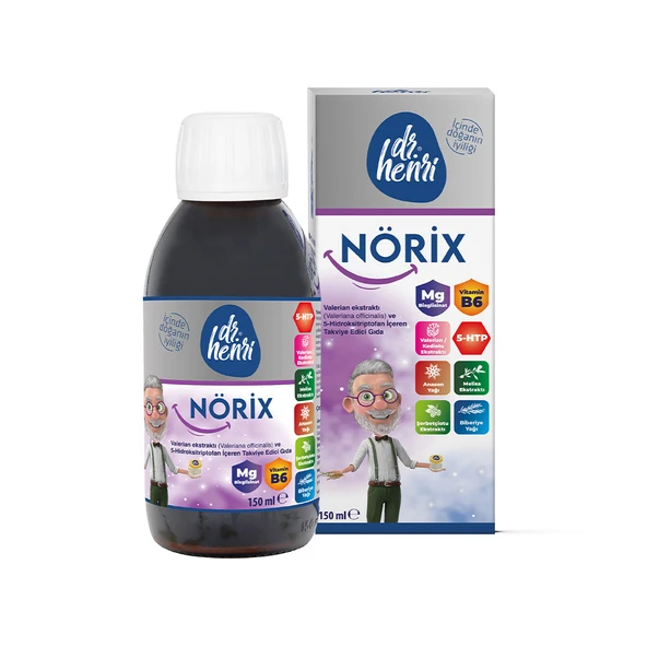 Nörix Şurup Valerian Ekstraktı Ve 5-hidroksitriptofan Içeren Takviye Edici Gıda ürün görseli 1