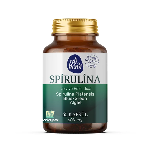 Spirulina Içeren 60 Kapsül 660 Mg Takviye Edici Gıda ürün görseli 1