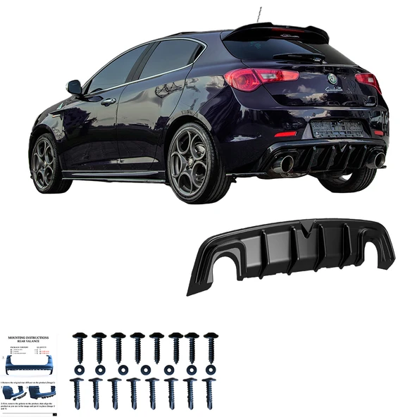 ALFA ROMEO Giulietta 2010-2020 Arka Difüzör Version 2 - Resim 2