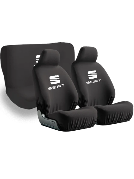 Seat İbiza ile uyumlu oto koltuk kılıfı sade tasarımıyla aracınızın havasını değiştirir Siyah ürün görseli 1