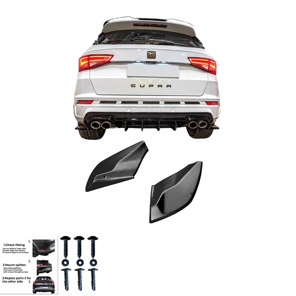 CUPRA Ateca Mk1 2018 sonrası Sağ Sol Flap 2 Parça - Resim 4