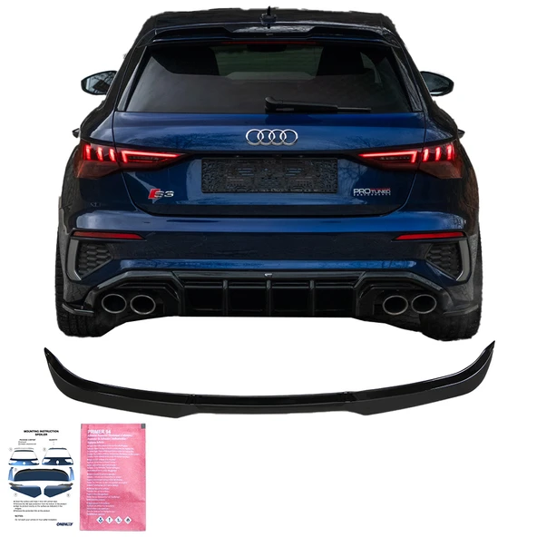 AUDI S3/RS3/A3 S-Line 8Y ( Sportback ) 2020-2024 Spoiler ürün görseli 1