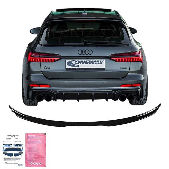 AUDI S6 / A6 S-Line C8 (Sedan-Avant) 2019-2023 Alt Spoiler / AUDI S6 / A6 S-Line C8 Makyajlı (Sedan-Avant) 2024+ Alt Spoiler ürün görseli 1