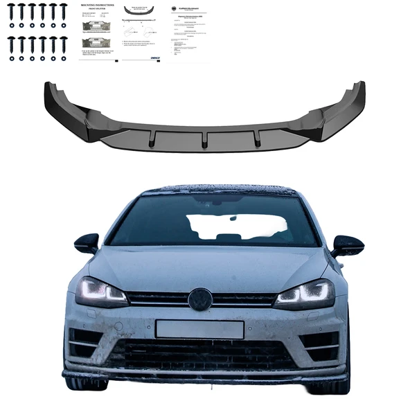 VW Golf Mk7 R 2013 - 2016 Ön lip Version 2 ürün görseli 1