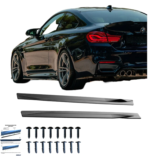 BMW M4 F82 2014-2021 Marşpiyel Altı Lip (2 Pcs) ürün görseli 1
